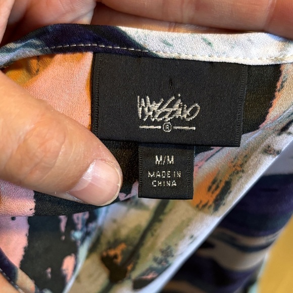 Mossimo Supply Co. Abstract Tank Top - Orange, Black, Cream - Picture 2 of 2